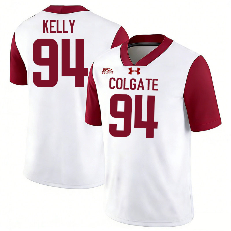 Colgate Raiders #94 Joe Kelly College Football Jerseys,Uniforms-White